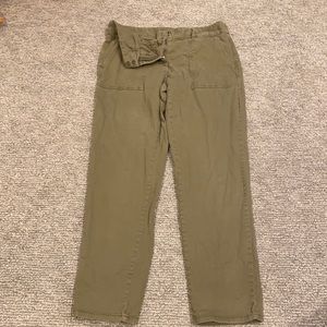 Women’s Loft Olive Green Cargo Pants